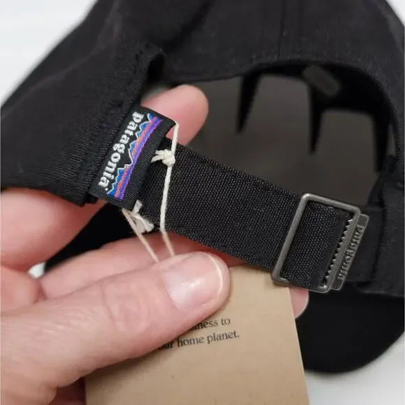 NWT Patagonia P-6 Label Trad Cap Hat Unisex Adult One-Size Black - Picture 6 of 8